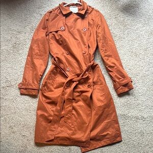 a new day Women's Orange Trench Coat